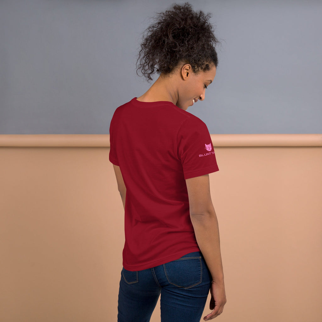 Hot & Wet T-Shirt in Cardinal, back view