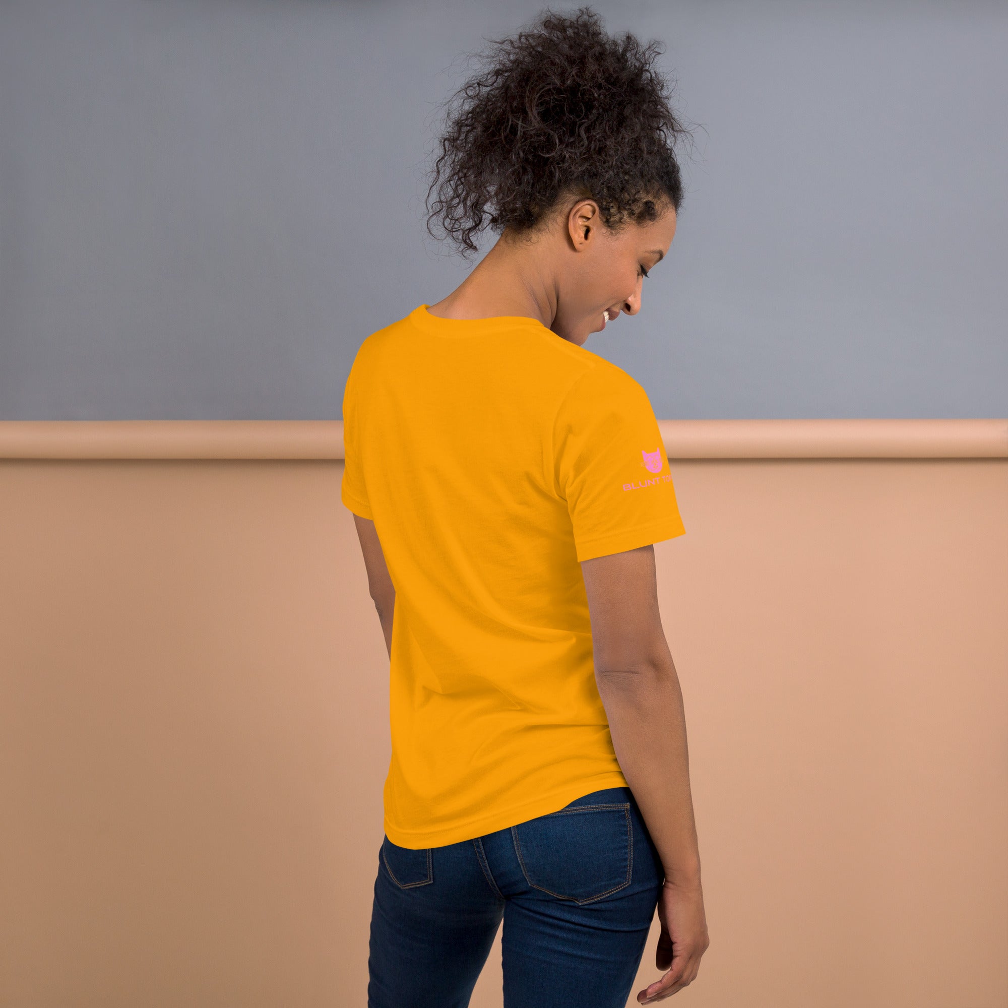 Hot & Wet T-Shirt in Gold, back view