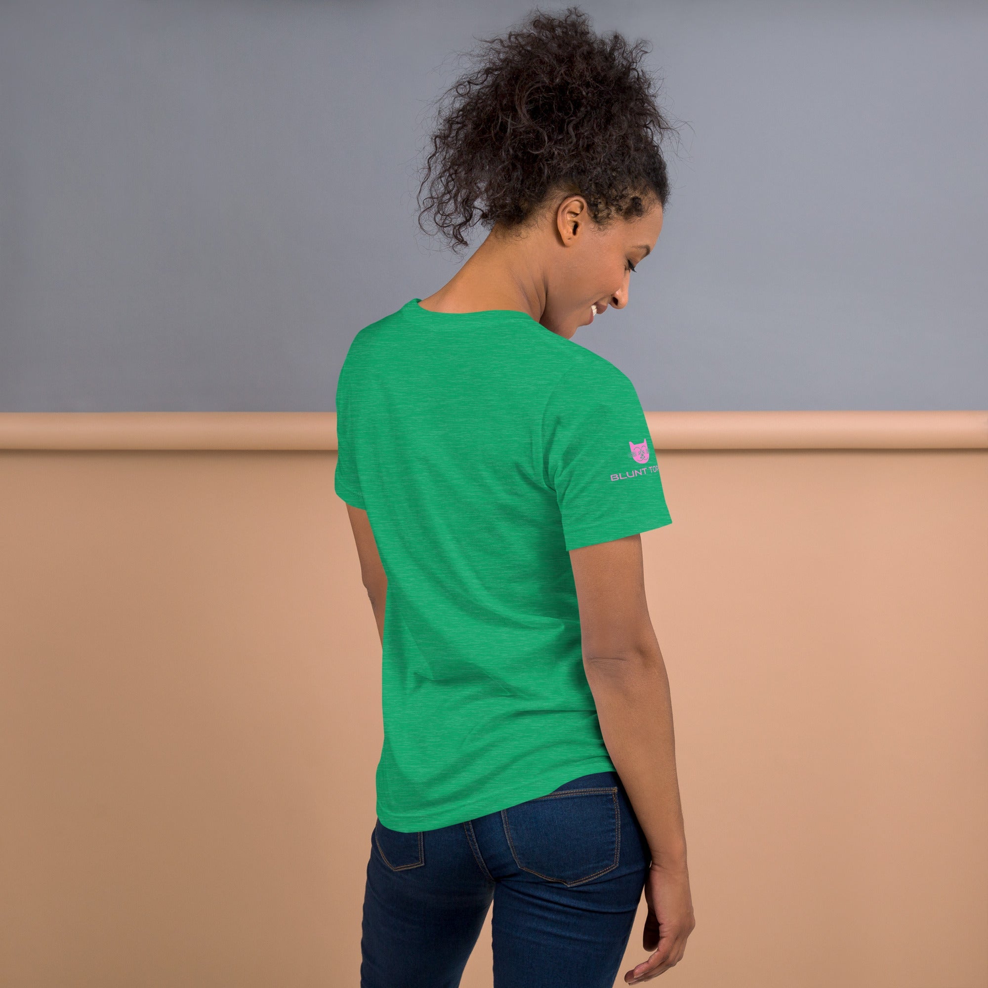 Hot & Wet T-Shirt in Heather Kelly, back view