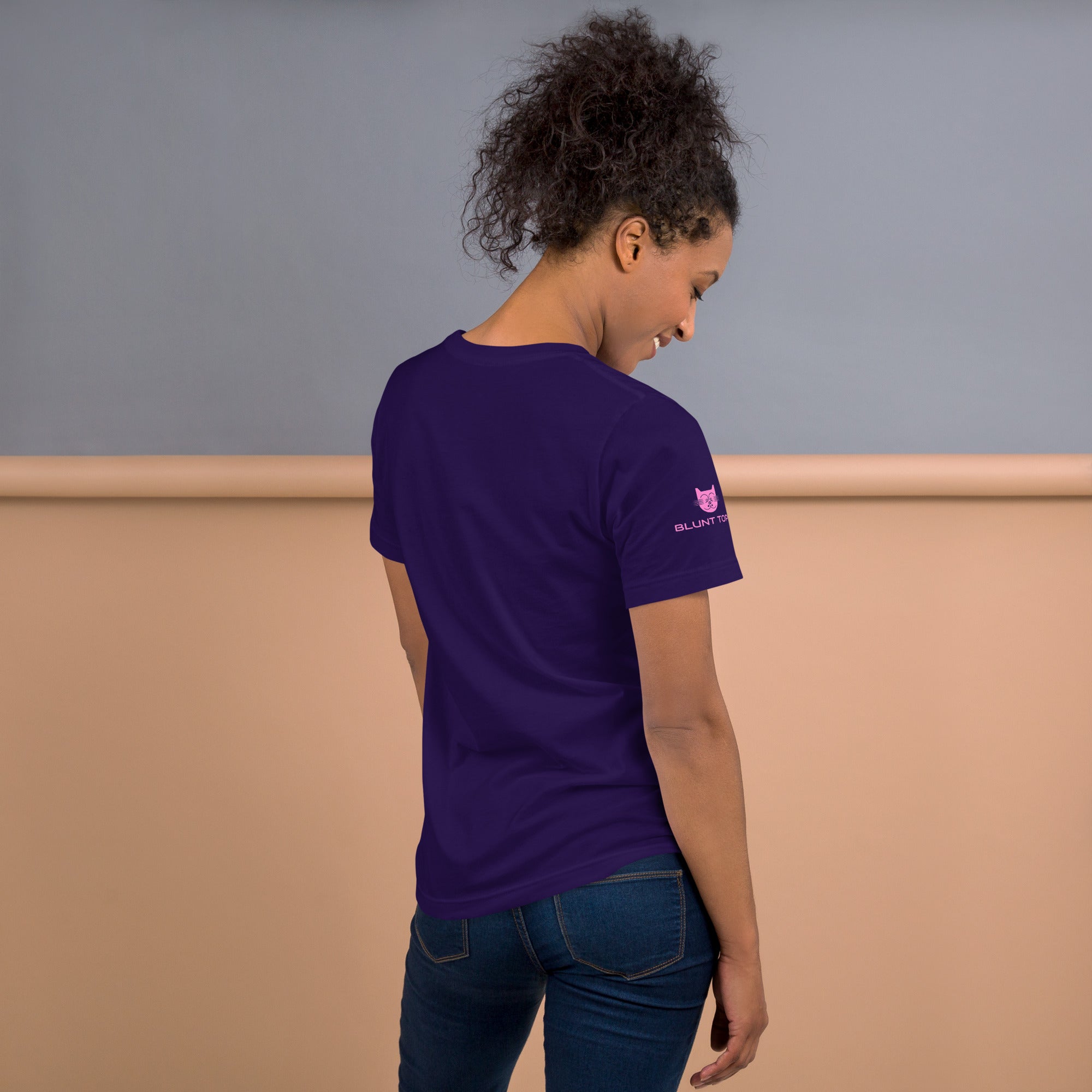 Hot & Wet T-Shirt in Team Purple, back view