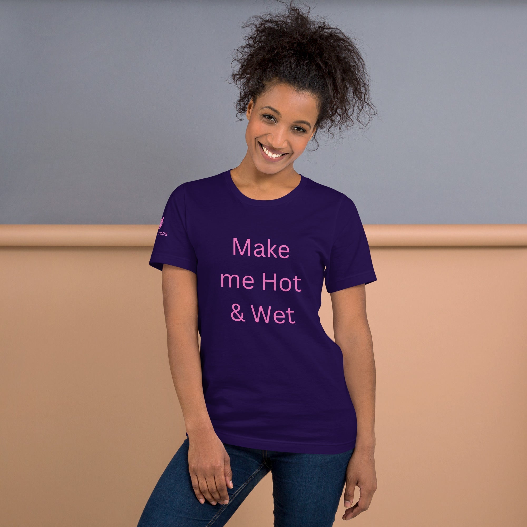 Hot & Wet T-Shirt in Team Purple, front view