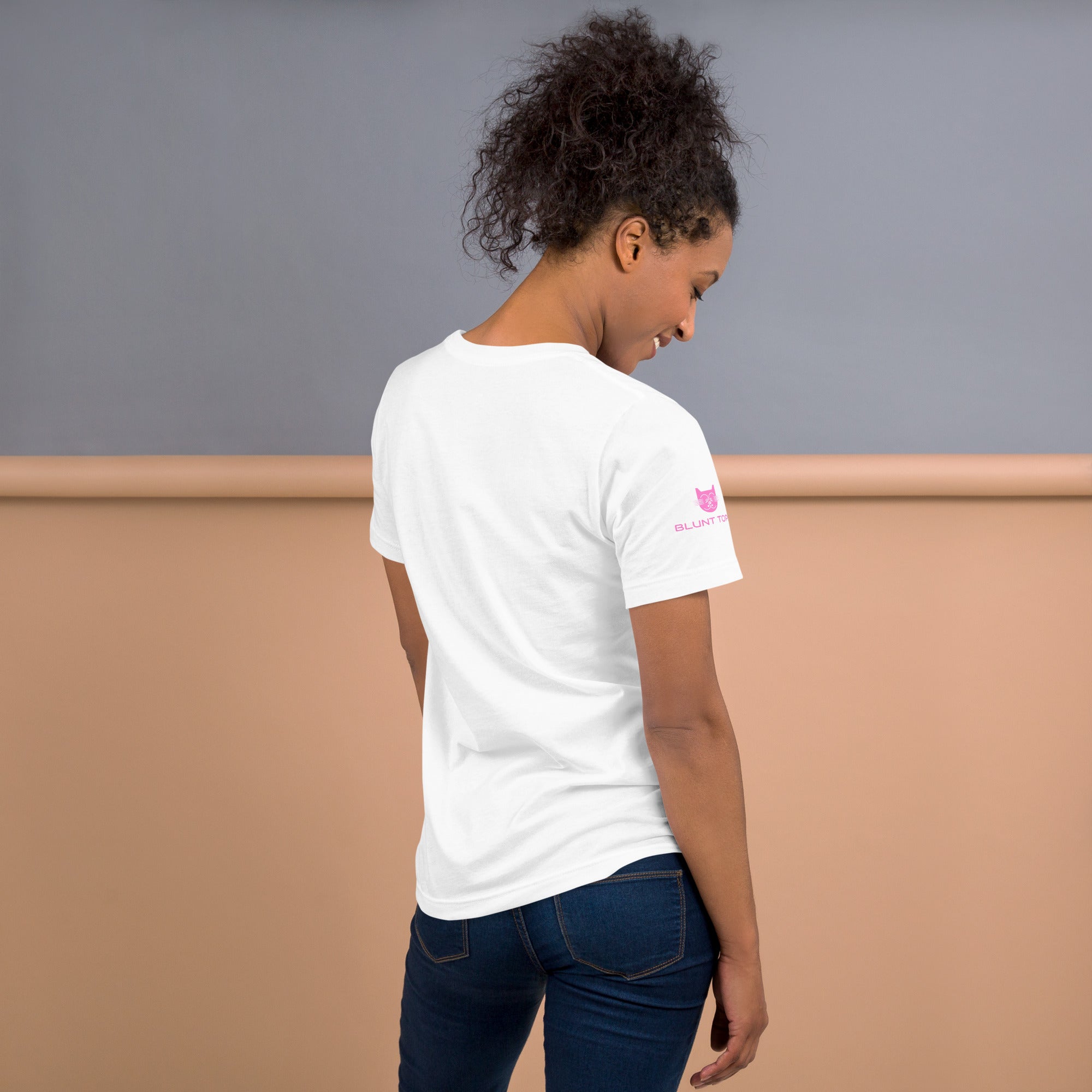 Hot & Wet T-Shirt in White, back view